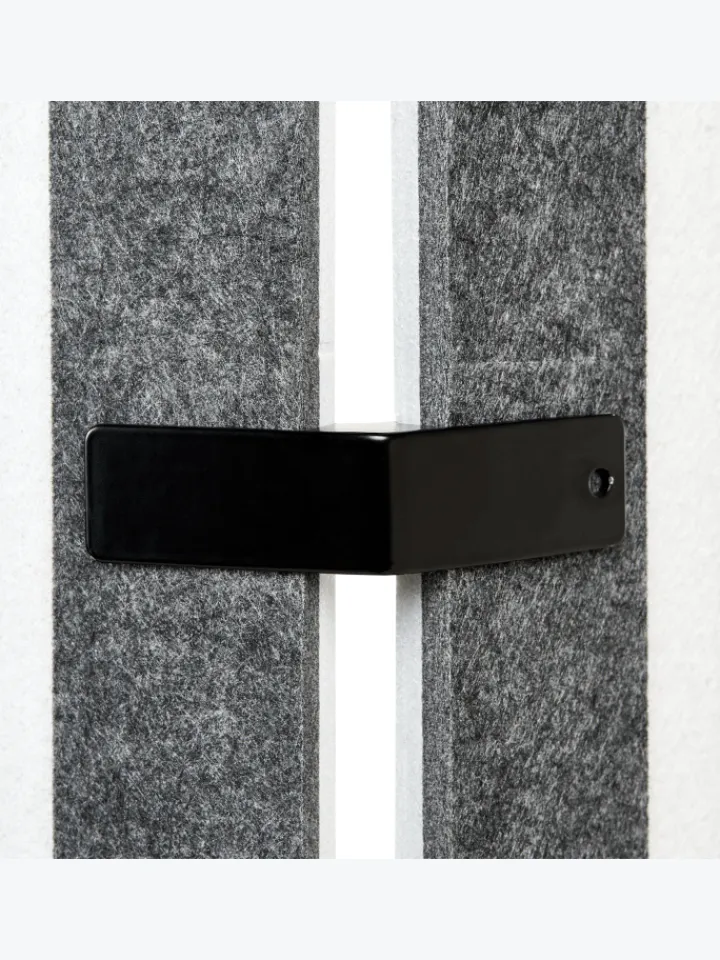 Beliani Paravents<Büro-Raumteiler FUTURA in Grau - (W) 180 x (H) 180 x (L) 2 cm