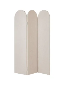 Beliani Paravents<Büro-Raumteiler SLIMMY in Beige - (W) 120 x (H) 160 x (L) 2 cm