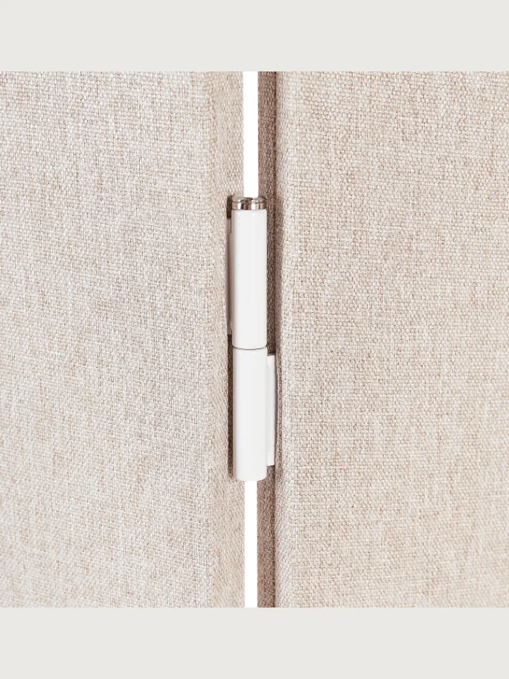 Beliani Paravents<Büro-Raumteiler SLIMMY in Beige - (W) 120 x (H) 160 x (L) 2 cm
