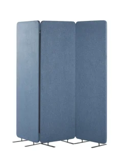 Beliani Paravents<Büro-Raumteiler STANDI in Blau - (W) 184 x (H) 184 x (L) 30 cm