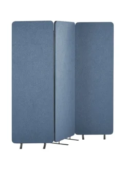 Beliani Paravents<Büro-Raumteiler STANDI in Blau - (W) 184 x (H) 184 x (L) 30 cm