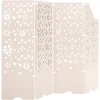 Beliani Paravents<Büro-Raumteiler STARRY in Beige - (W) 240 x (H) 180 x (L) 2 cm