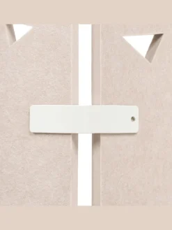 Beliani Paravents<Büro-Raumteiler STARRY in Beige - (W) 240 x (H) 180 x (L) 2 cm