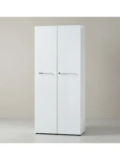 KADIMA DESIGN Möbel-Sets<Büro-Set 2 Schränke & Regal, 240cm breit, Glasfront in Weiß