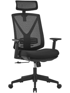 Songmics Sitzmöbel<Bürostuhl in Schwarz - (B)70 x (H)133 x (T)68,5 cm