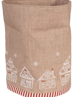 Clayre & Eef Aufbewahren & Servieren<Brotkorb in Beige - (H)16 x Ø 15 cm