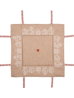 Clayre & Eef Aufbewahren & Servieren<Brotkorb in Hellbraun - (B)35 x (H)35 x (T)8 cm