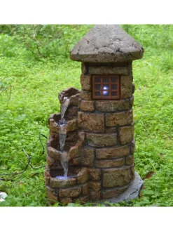 Garden Pleasure Gartendekoration<Brunnen HADES in Stein-Optik in braun