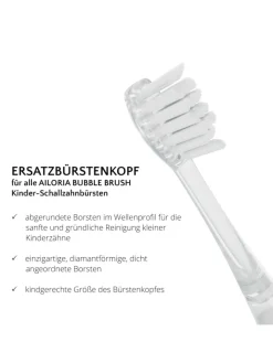 Ailoria Zahn & Mundpflege<BUBBLE BRUSH Ersatzbürstenköpfe 6er Set in transparent