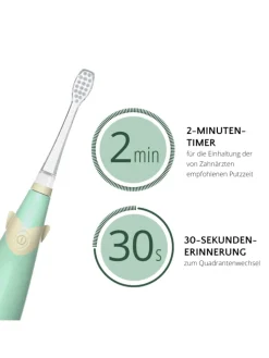 Ailoria Zahn & Mundpflege<BUBBLE BRUSH Kinder-Schallzahnbürste in grün
