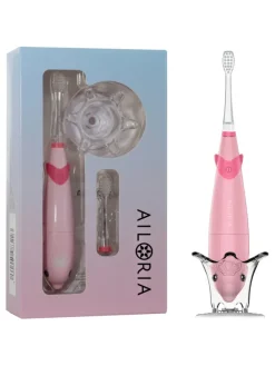 Ailoria Zahn & Mundpflege<BUBBLE BRUSH Kinder-Schallzahnbürste in rosa