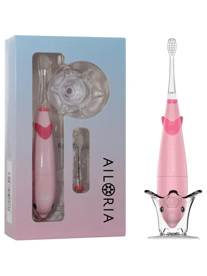 Ailoria Zahn & Mundpflege<BUBBLE BRUSH Kinder-Schallzahnbürste in rosa