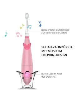Ailoria Zahn & Mundpflege<BUBBLE BRUSH Kinder-Schallzahnbürste in rosa