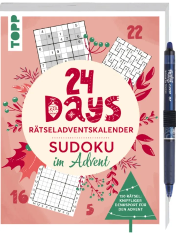 Frech Adventskalender<Buch - 24 DAYS RÄTSELADVENTSKALENDER - Sudoku im Advent