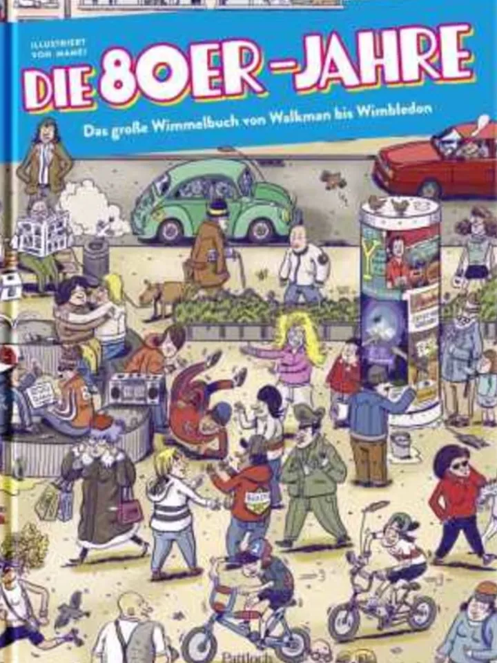 Pattloch Partyzubehör & -Dekoration<Buch - Die 80er Jahre - Das große Wimmelbuch von Walkman bis Wimbledon