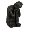 relaxdays Gartendekoration<Buddha Figur in Dunkelgrau - (H)60 cm