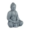 relaxdays Gartendekoration<Buddha Figur in Hellgrau - (H)70 cm