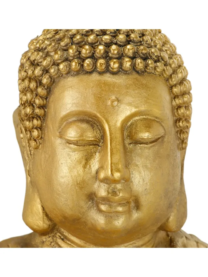 relaxdays Gartendekoration<Buddha-Figur in Gold