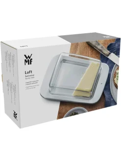 WMF Aufbewahren & Servieren<Butterdose ''Loft'' in Silber - (B)16,8 x (H)6,8 x (T)11,5 cm