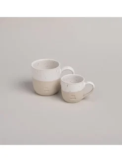 Eulenschnitt Gedeckter Tisch<Cappuccinotasse "Me Time" in Beige/ Weiß - 190 ml