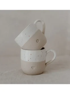 Eulenschnitt Gedeckter Tisch<Cappuccinotasse "Smiley" in Beige/ Weiß - 190 ml