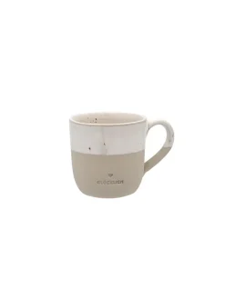 Eulenschnitt Gedeckter Tisch<Cappuccinotasse"Glücklich" in Creme - 190 ml
