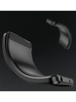 COFI 1453 Smartphones & Zubehör<Carbon Case Hülle kompatibel mit Realme 10 Pro Schwarz in Schwarz