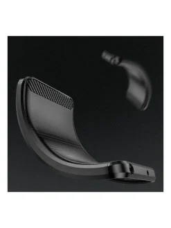 COFI 1453 Smartphones & Zubehör<Carbon Case Hülle kompatibel mit Xiaomi Redmi Note 13 4G flexible Silikon-Carbon-Hülle schwarz in Schwarz