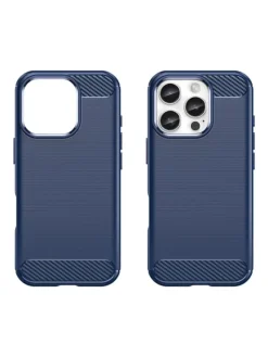 COFI 1453 Smartphones & Zubehör<Carbon Case Silikon Handyhülle blau für iPhone 16 Plus in Schwarz
