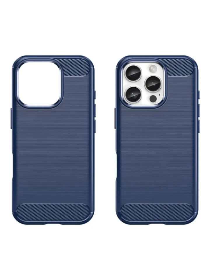 COFI 1453 Smartphones & Zubehör<Carbon Case Silikon Handyhülle blau für iPhone 16 Plus in Schwarz