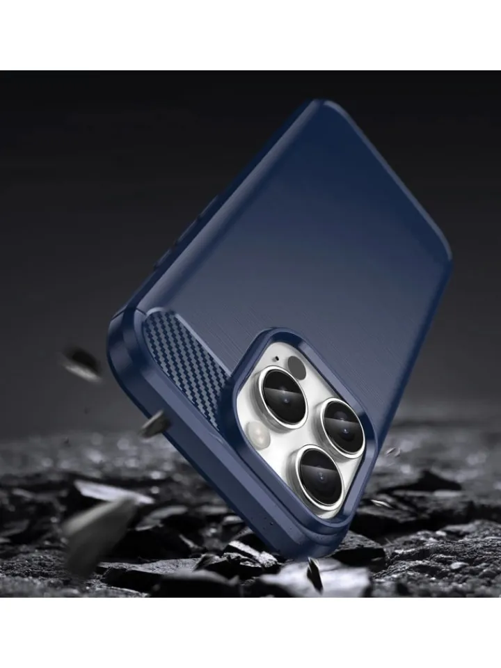 COFI 1453 Smartphones & Zubehör<Carbon Case Silikon Handyhülle blau für iPhone 16 Plus in Schwarz