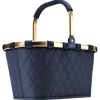 Reisenthel Einkaufstaschen & -Trolleys<Carrybag - Einkaufskorb (cord dark matcha) in frame rhombus midnight gold