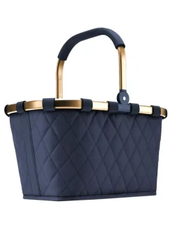 Reisenthel Einkaufstaschen & -Trolleys<Carrybag - Einkaufskorb (cord dark matcha) in frame rhombus midnight gold