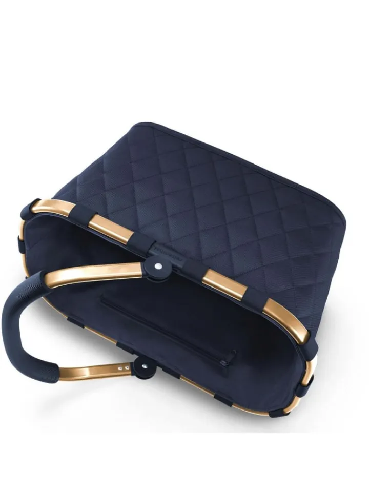 Reisenthel Einkaufstaschen & -Trolleys<Carrybag - Einkaufskorb (cord dark matcha) in frame rhombus midnight gold