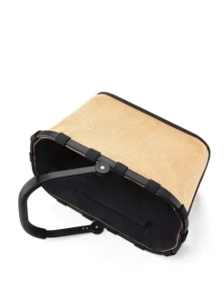 Reisenthel Einkaufstaschen & -Trolleys<Carrybag - Einkaufskorb (cord dark matcha) in frame raffia black