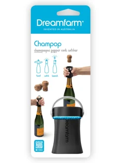 Dreamfarm Weitere Haushaltshelfer<Champagneröffner ''Champop'' in Schwarz - (H)6,5 x Ø 4,5 cm