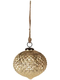 Clayre & Eef Weihnachtsschmuck<Christbaumkugel in Gold - (H)15 x Ø 15 cm