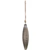 Clayre & Eef Weihnachtsschmuck<Christbaumkugel in Silber - (L)24 x Ø 7 cm