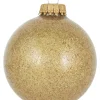 Krebs Glas Lauscha Weihnachtsschmuck<Christbaumkugeln in Gold - 6 Stück