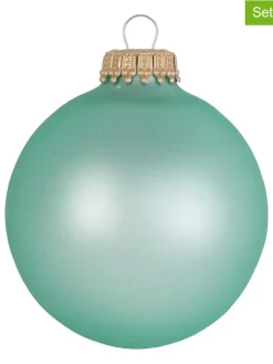 Krebs Glas Lauscha Weihnachtsschmuck<Christbaumkugeln in Grün - 8 Stück