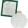 Krebs Glas Lauscha Weihnachtsschmuck<Christbaumkugeln in Transparent - 4 Stück