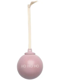 Design Letters Weihnachtsschmuck<Christbaumkugeln "XMAS" in Pink/ Lila - 4 Stück