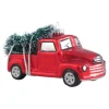 Krebs Glas Lauscha Weihnachtsschmuck<Christbaumornament "Historischer Pickup" in Rot - (B)8 cm
