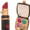 Krebs Glas Lauscha Weihnachtsschmuck<Christbaumornamente "Make-Up" in Bunt - 2 Stück