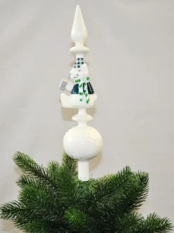 Kaemingk Weihnachtsschmuck<Christbaumspitze Glas 34cm Spitze Bär Krug