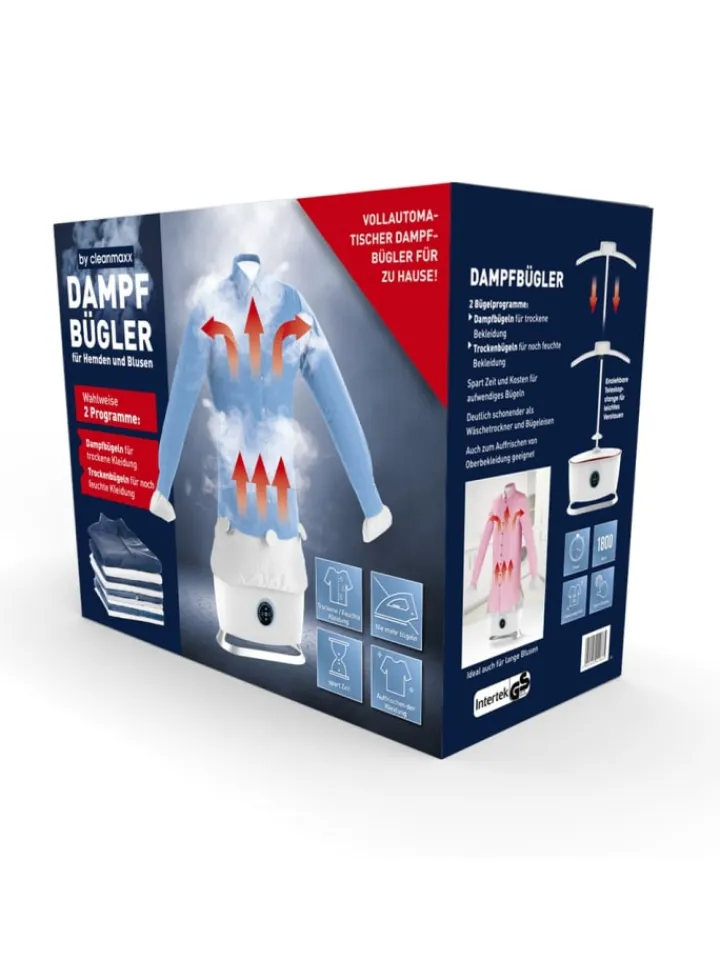 CLEANmaxx Bügeleisen<Bügler mit Dampffunktion - 2 Bügelprogramme - Weiß