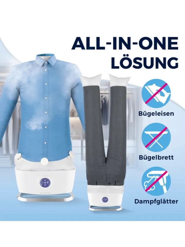 CLEANmaxx Bügeleisen<Bügler mit Dampffunktion - 2 Bügelprogramme - Weiß