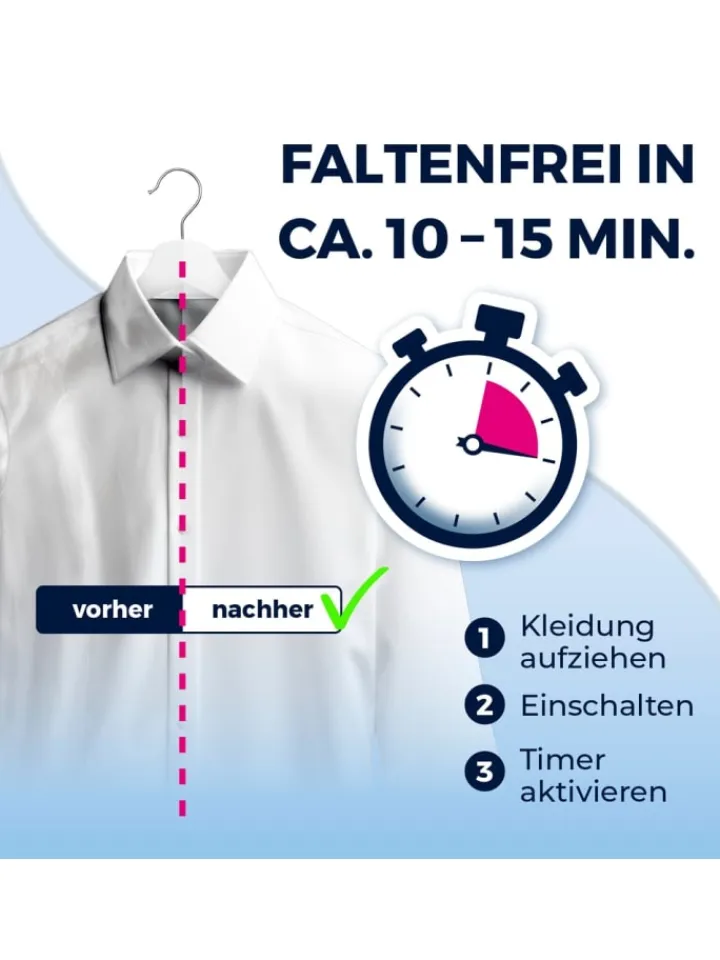 CLEANmaxx Bügeleisen<Bügler mit Dampffunktion für Hemden & Blusen + Bügler-Aufsatz für