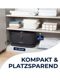 CLEANmaxx Bügeleisen<Bügler mit Timerfunktion für Hemden & Blusen - silber/schwarz