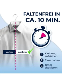 CLEANmaxx Bügeleisen<Bügler mit Timerfunktion für Hemden & Blusen - Blau